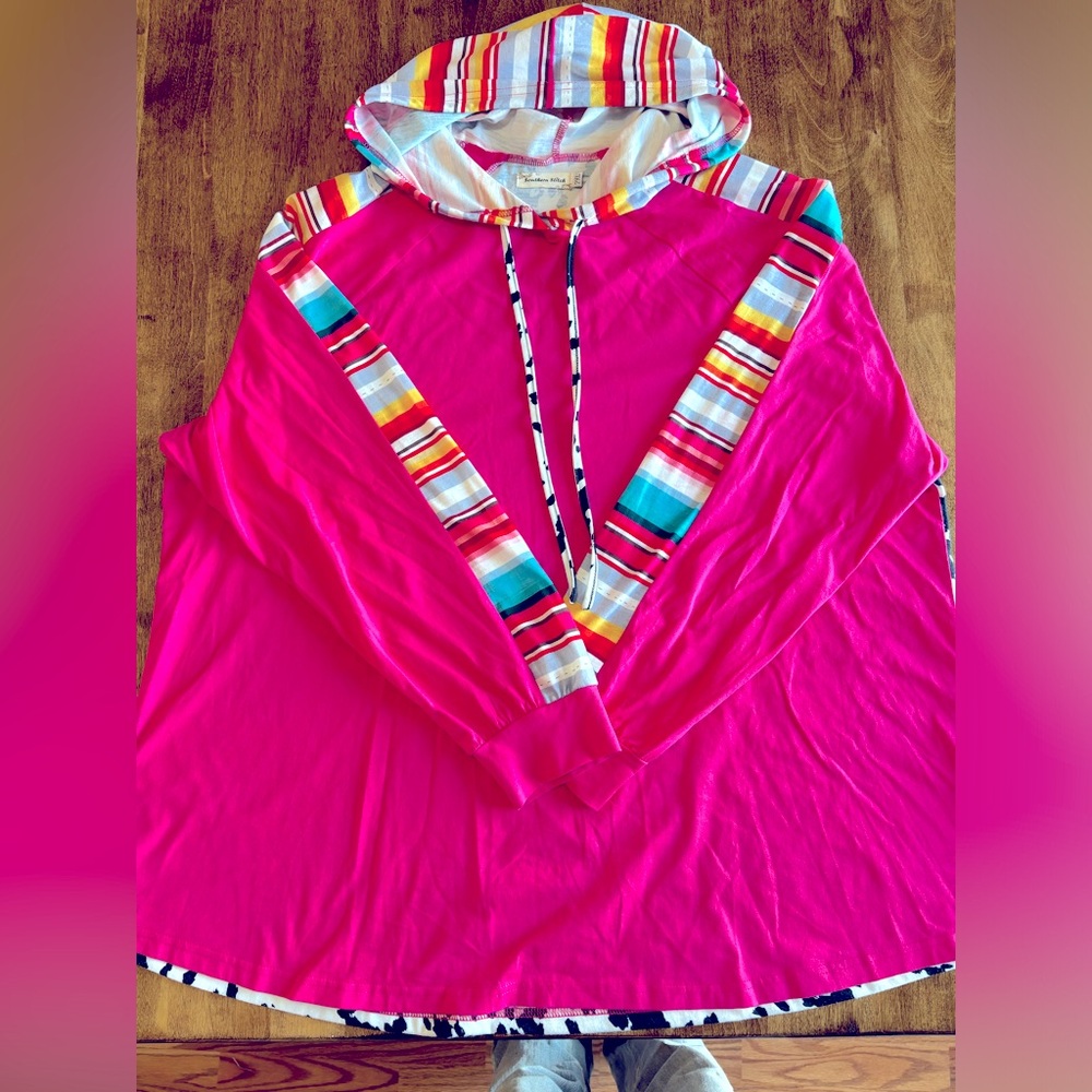 Southern Stitch 2XL Hoodie serape cowprint